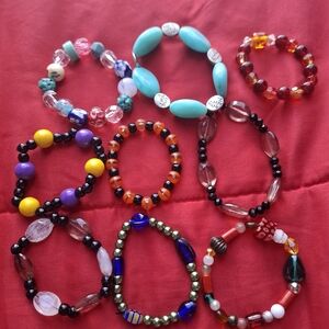 Colorful Beaded Bracelet Set